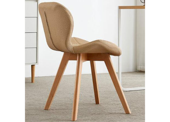 Hotel Beech Wood Leg Dining Chair No Folded With Non Slip Pad