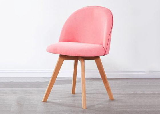 Ergonomic Beech Wood Dining Chair With Suede Cushion And Backrest